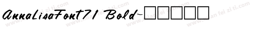 AnnaLisaFont71 Bold字体转换